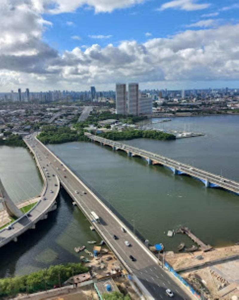 Flat Ao Lado Do Rio Mar No Edf Beach Class Excelsior Por Yolo Recife Exterior foto