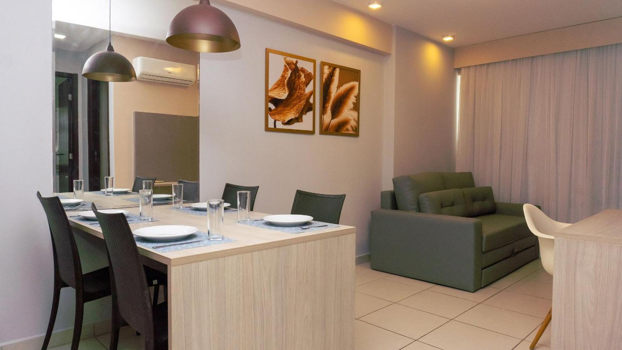 Flat Ao Lado Do Rio Mar No Edf Beach Class Excelsior Por Yolo Recife Exterior foto