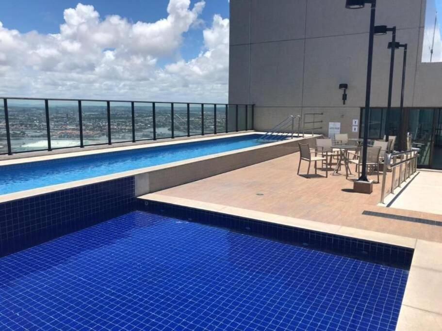 Flat Ao Lado Do Rio Mar No Edf Beach Class Excelsior Por Yolo Recife Exterior foto